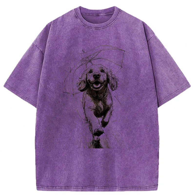Running Dog Washed Unisex Tee