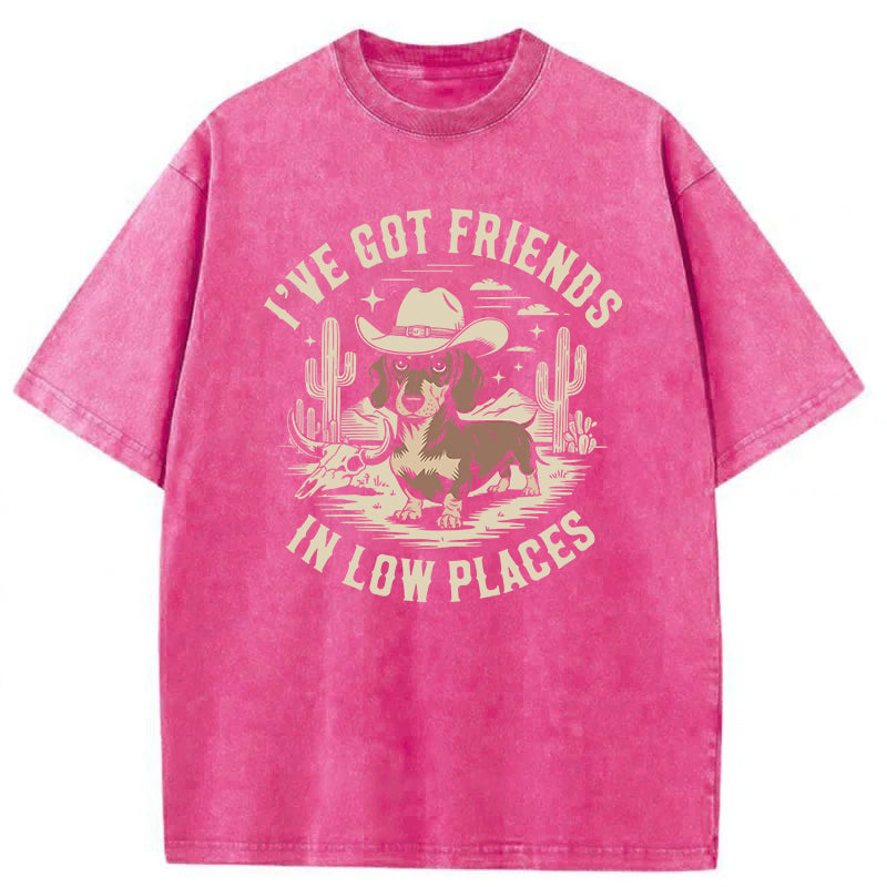 We Got Friends In Low Places Washed Unisex Tee