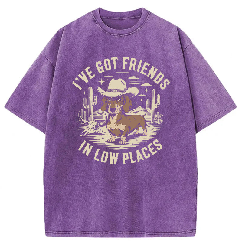 We Got Friends In Low Places Washed Unisex Tee