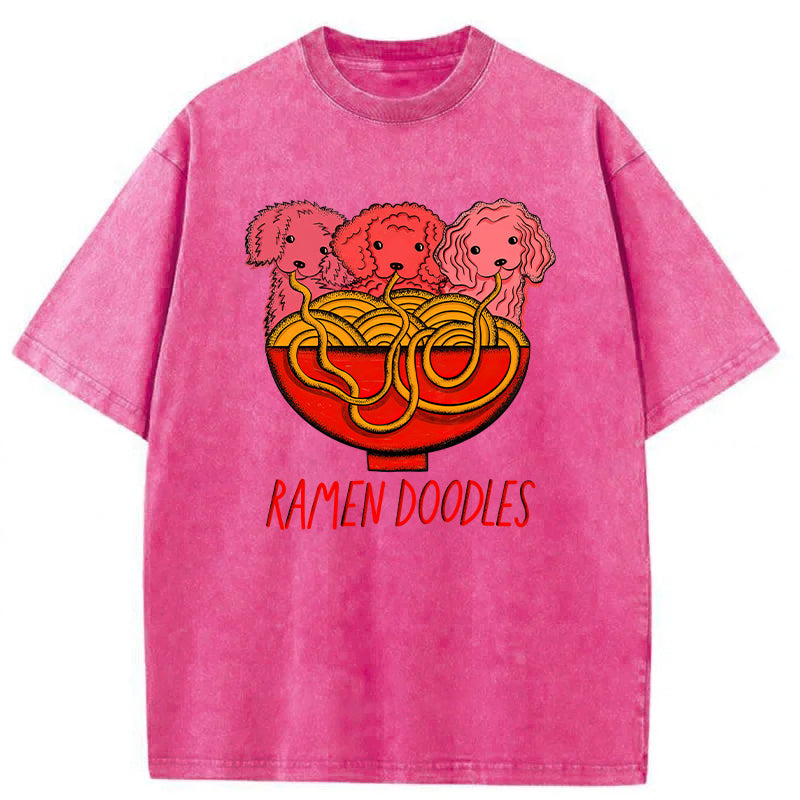 RAMEN DOODLES Washed Unisex Tee