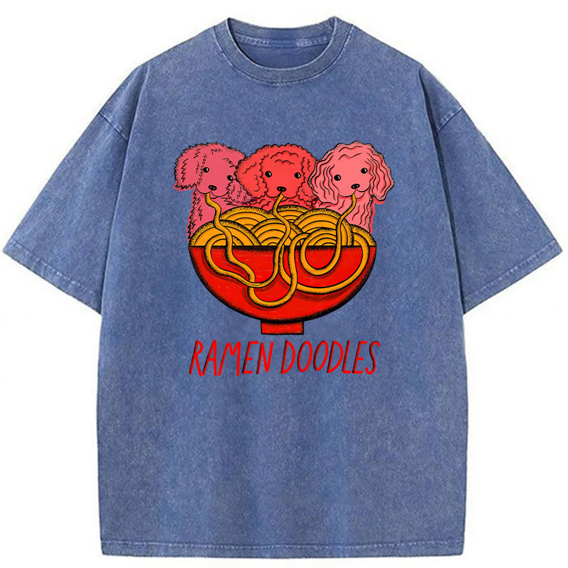 RAMEN DOODLES Washed Unisex Tee