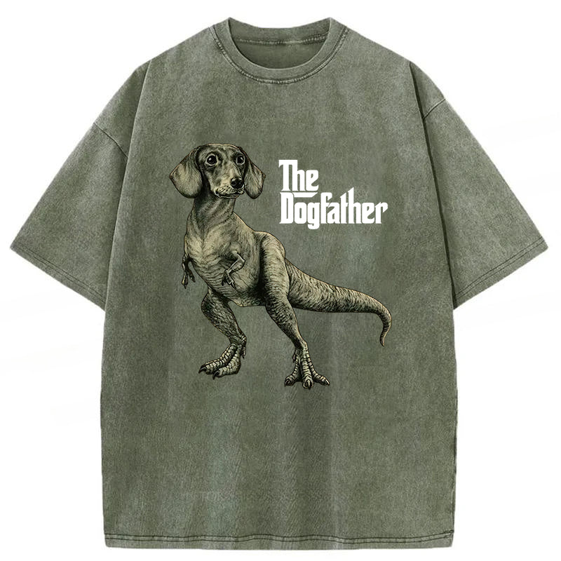 The Dogfather Washed Unisex Tee