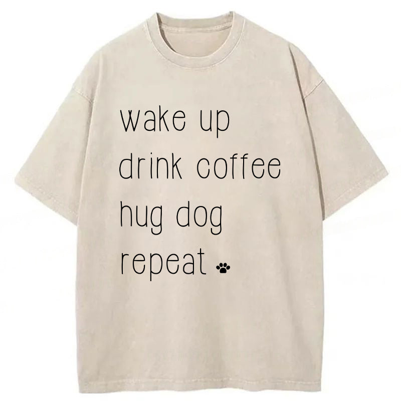Wake Up Washed Unisex Tee
