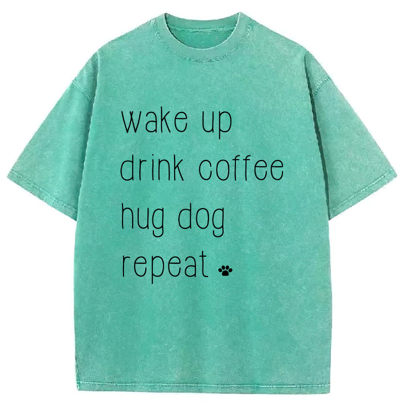 Wake Up Washed Unisex Tee