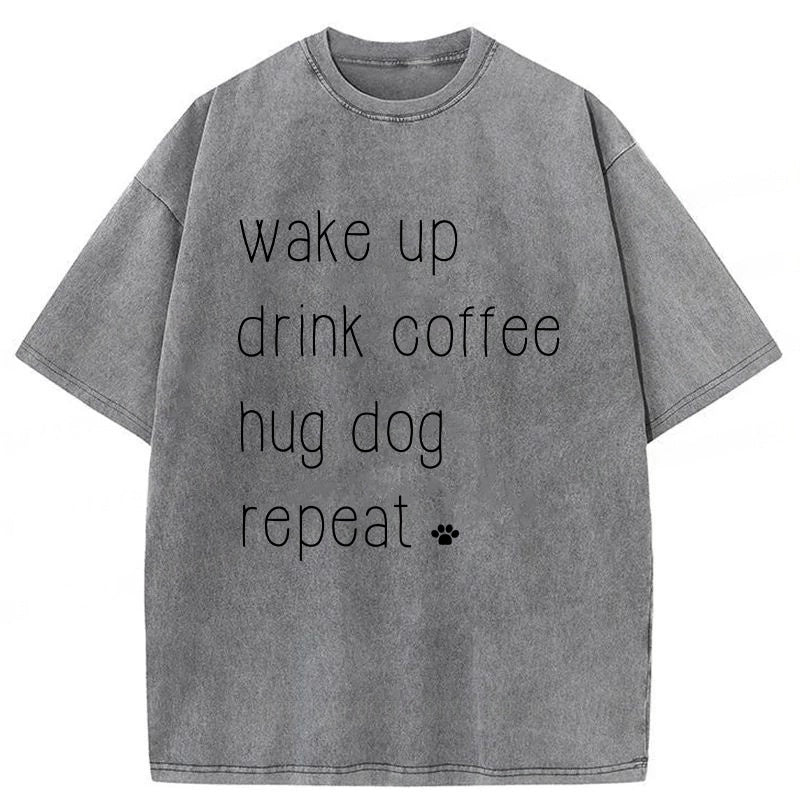 Wake Up Washed Unisex Tee