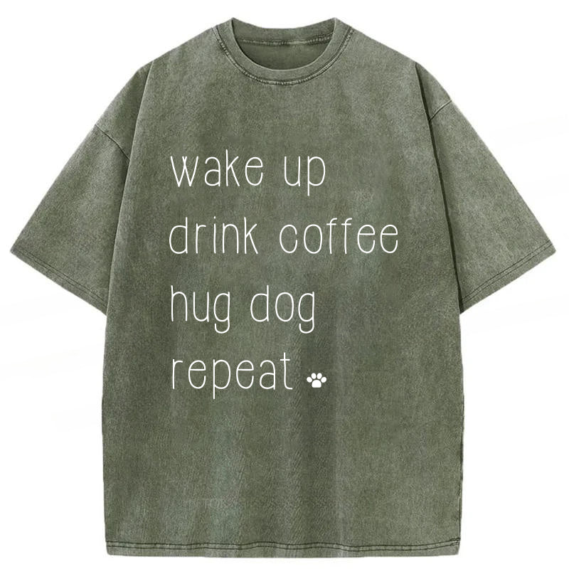 Wake Up Washed Unisex Tee