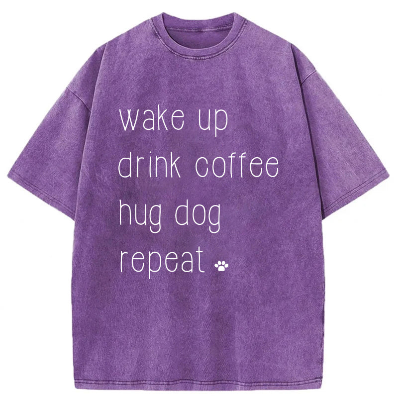 Wake Up Washed Unisex Tee