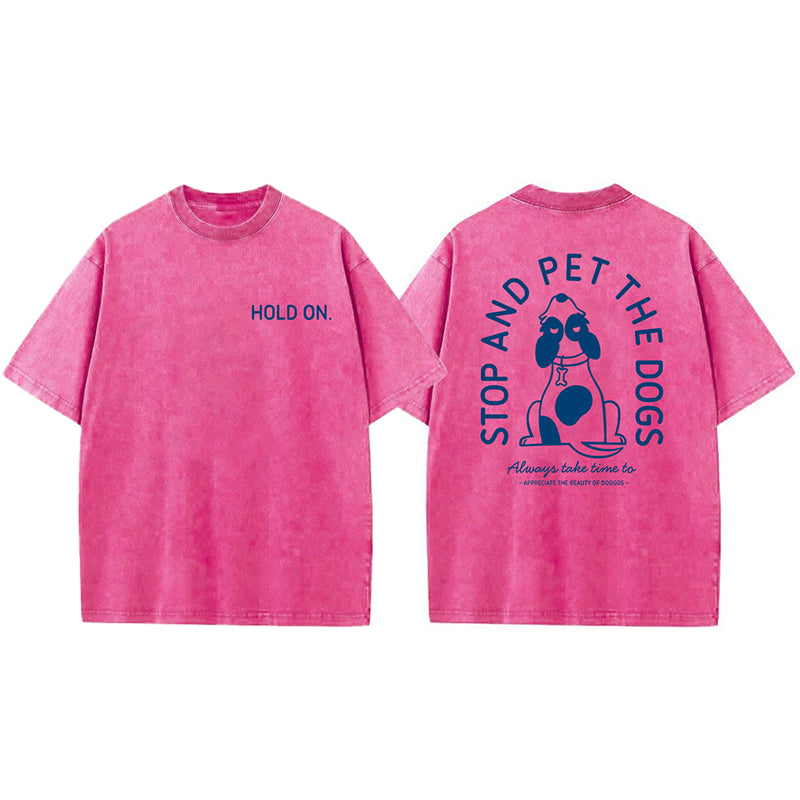 Hold On Washed Unisex Tee