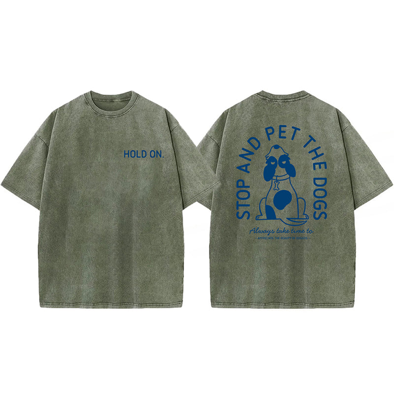 Hold On Washed Unisex Tee