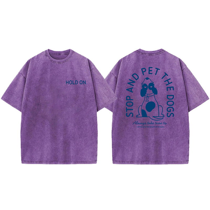 Hold On Washed Unisex Tee