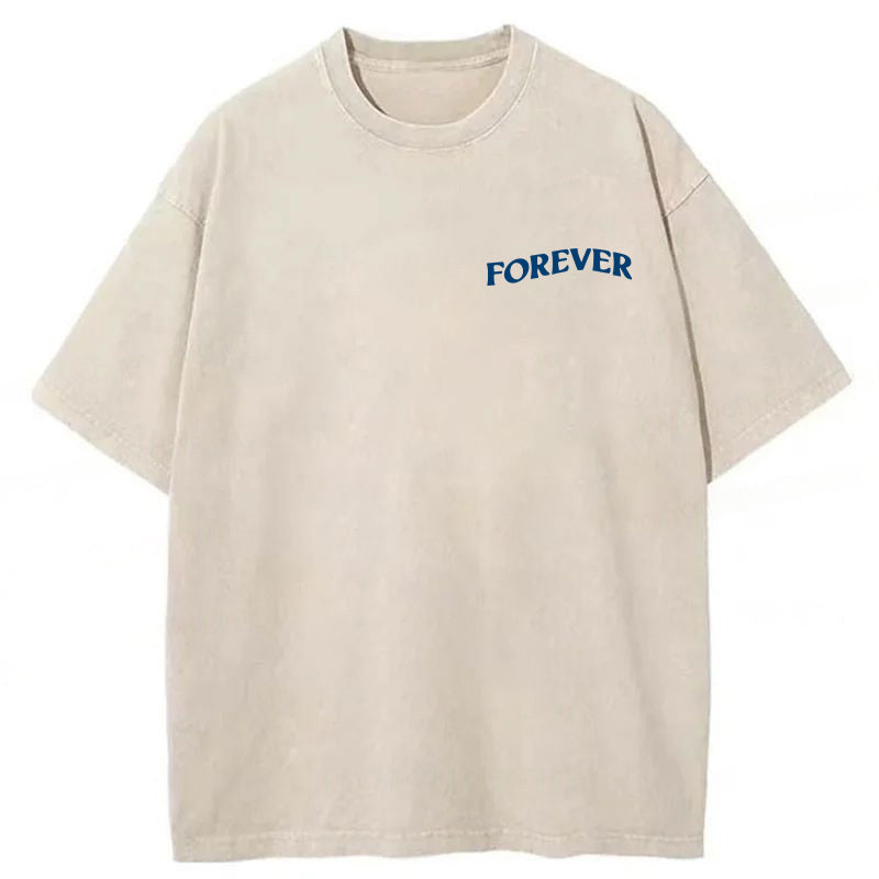 ME MY DOG AND I  FOREVER Washed Unisex Tee