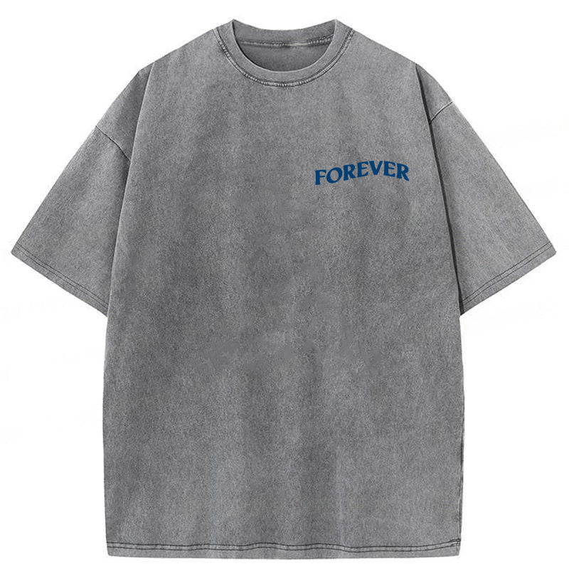 ME MY DOG AND I  FOREVER Washed Unisex Tee