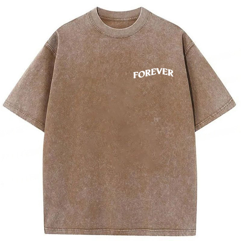 ME MY DOG AND I  FOREVER Washed Unisex Tee