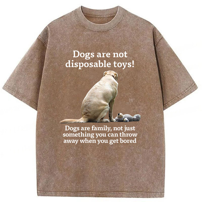 Dogs Are Family Washed Unisex Tee
