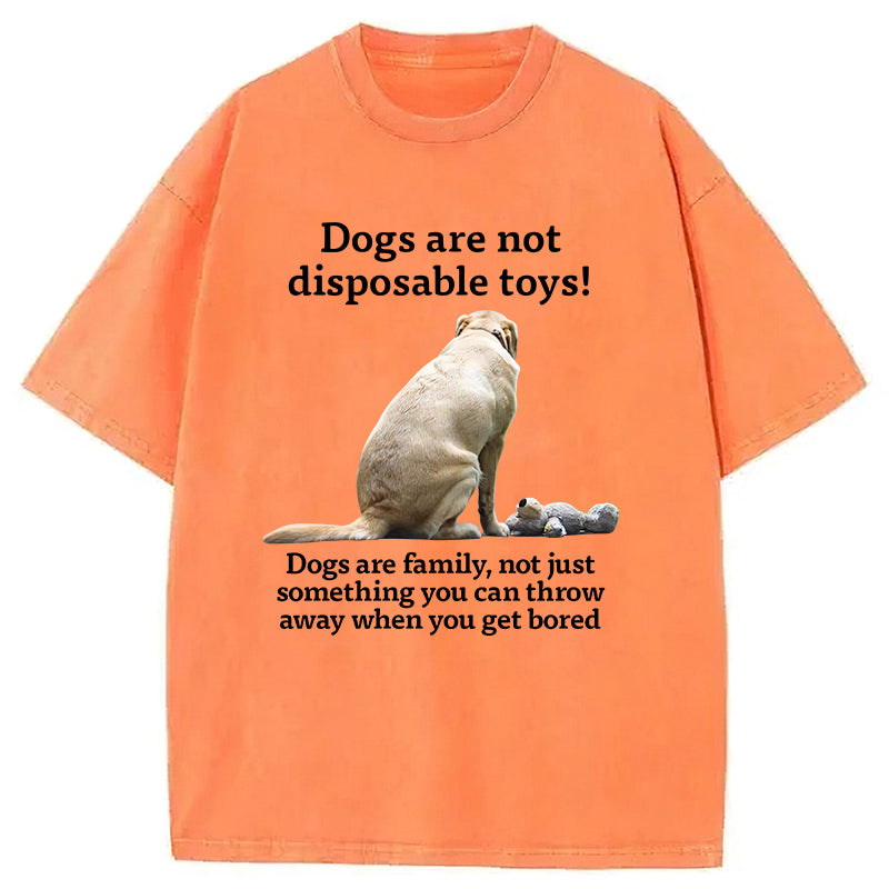 Dogs Are Family Washed Unisex Tee