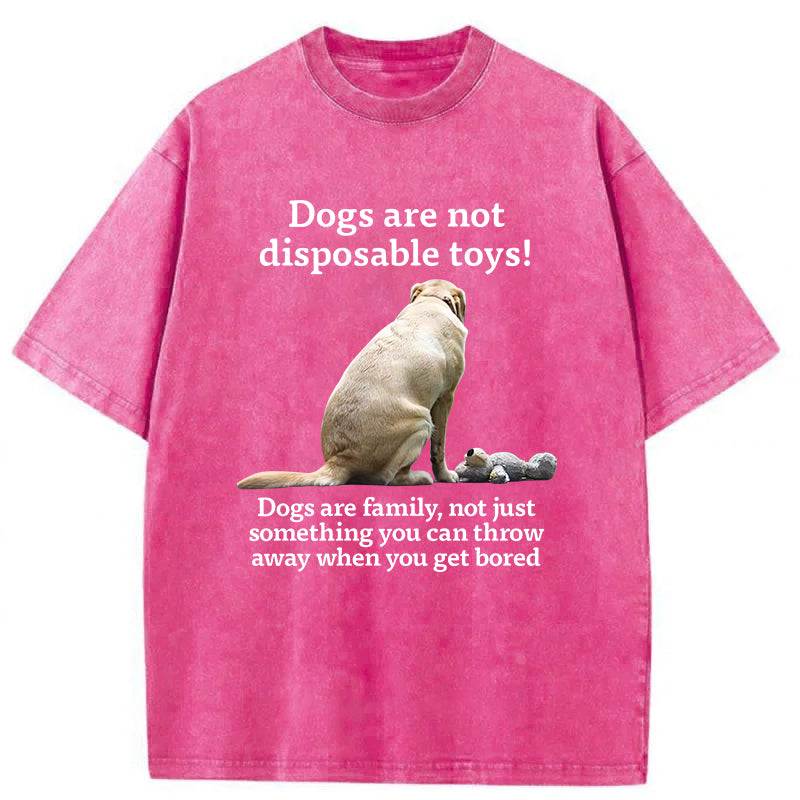 Dogs Are Family Washed Unisex Tee