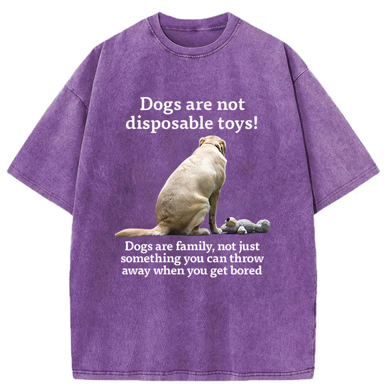 Dogs Are Family Washed Unisex Tee