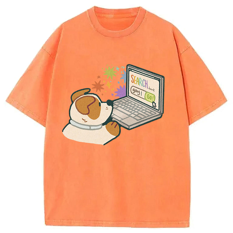 SEARCH.bark Washed Unisex Tee