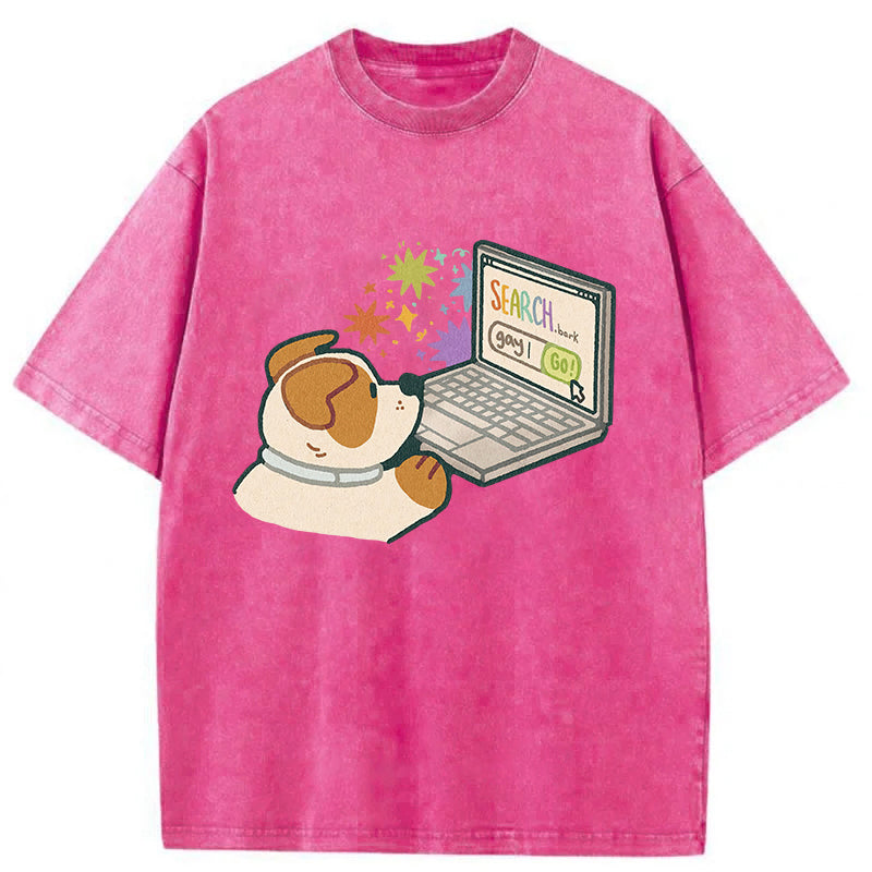 SEARCH.bark Washed Unisex Tee