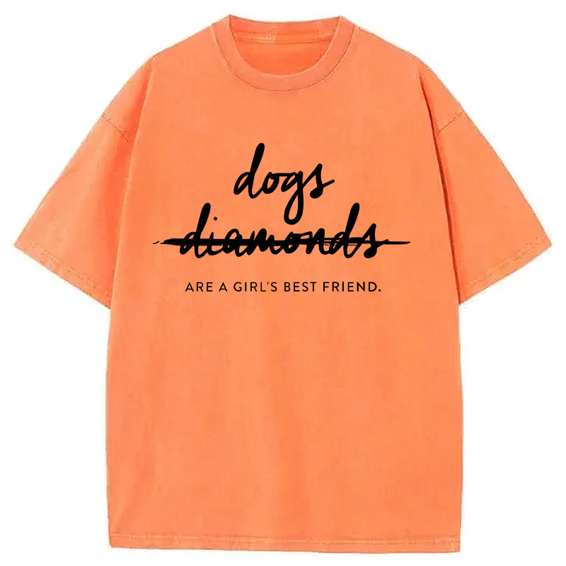 A Girl's Best Friend Washed Unisex Tee