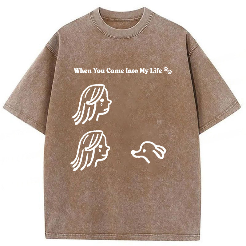 When You Came Into My Life Washed Unisex Tee