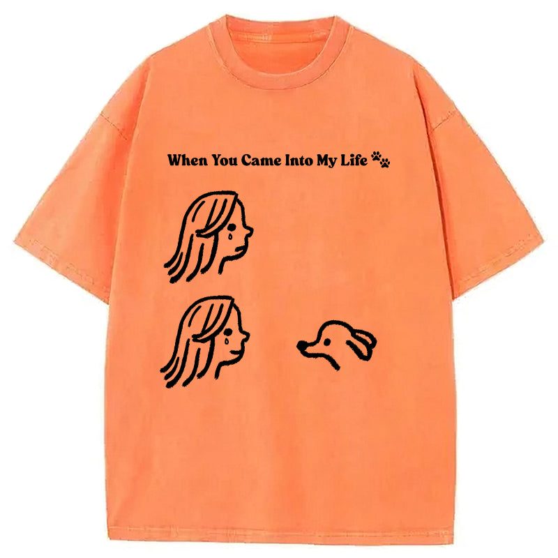 When You Came Into My Life Washed Unisex Tee