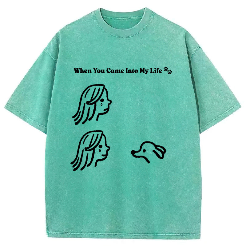 When You Came Into My Life Washed Unisex Tee