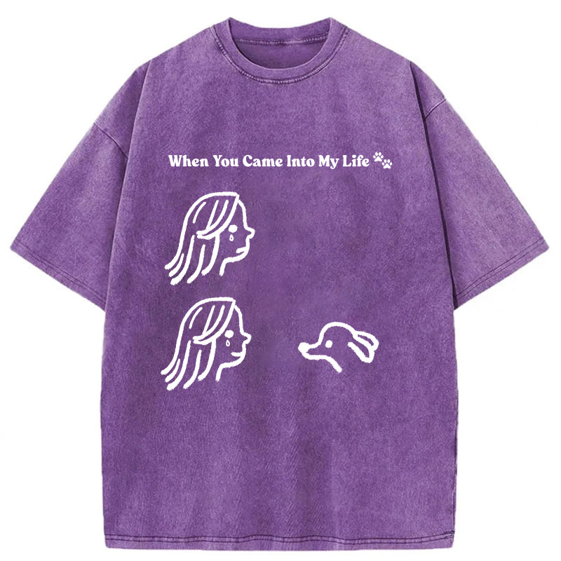 When You Came Into My Life Washed Unisex Tee