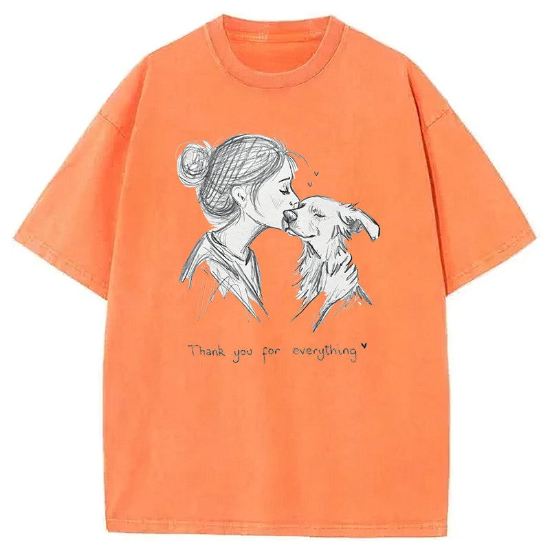 Thank You For Everything Washed Unisex Tee