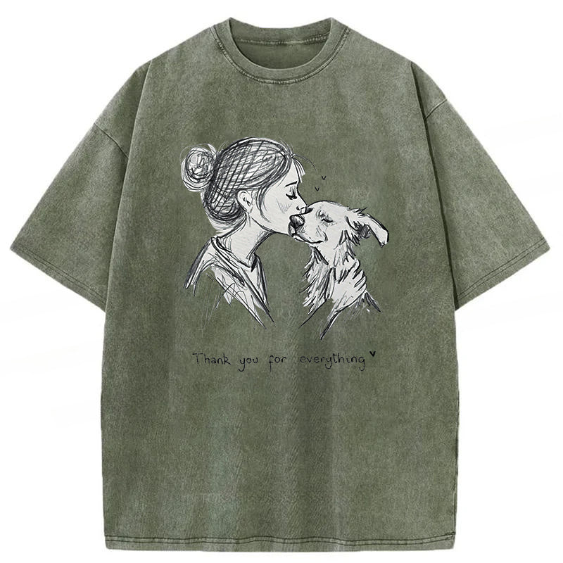 Thank You For Everything Washed Unisex Tee