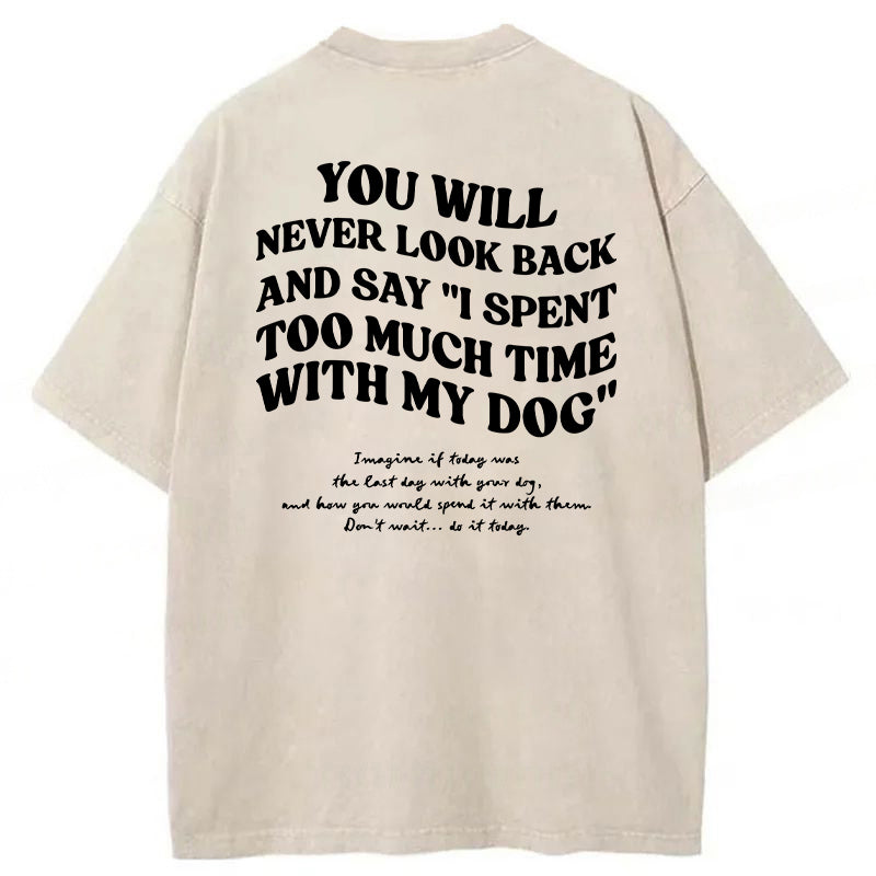 You Will Never Look Back Washed Unisex Tee