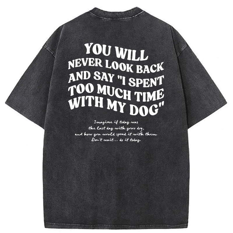 You Will Never Look Back Washed Unisex Tee