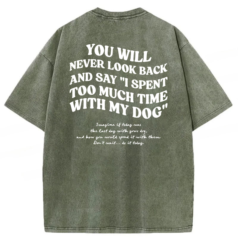 You Will Never Look Back Washed Unisex Tee