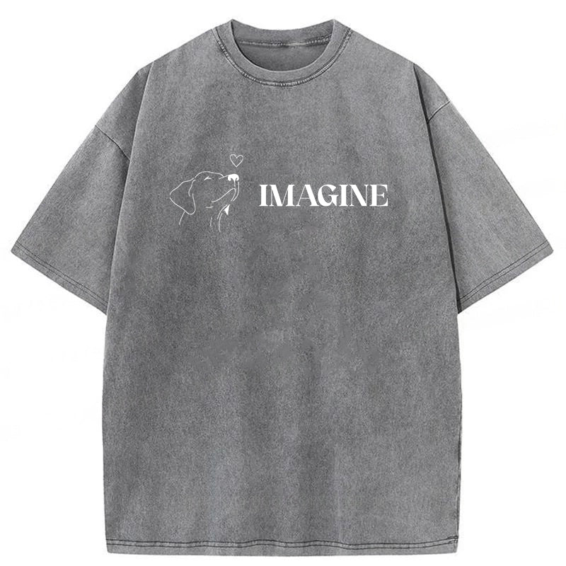 Imagine If We Loved Each Other Washed Unisex Tee