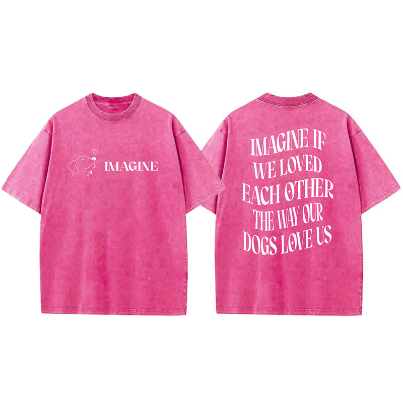 Imagine If We Loved Each Other Washed Unisex Tee