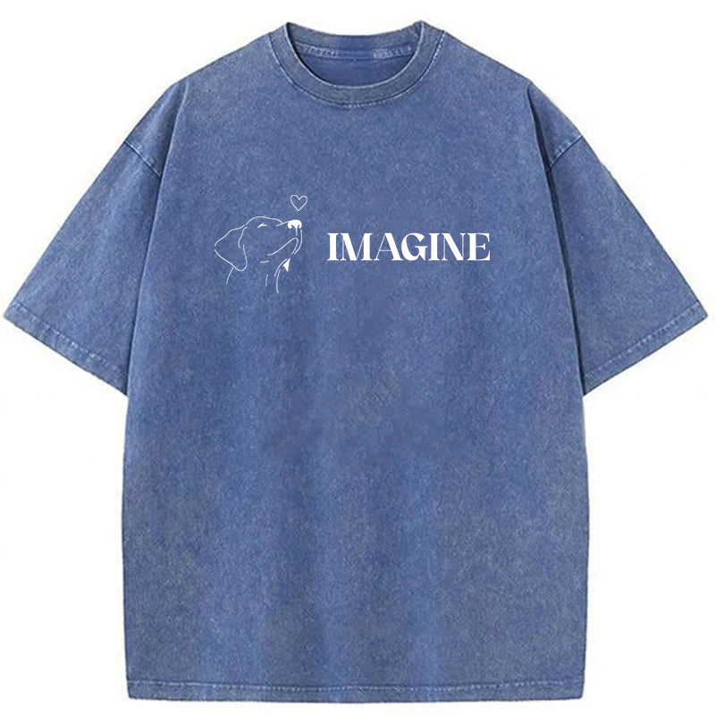 Imagine If We Loved Each Other Washed Unisex Tee