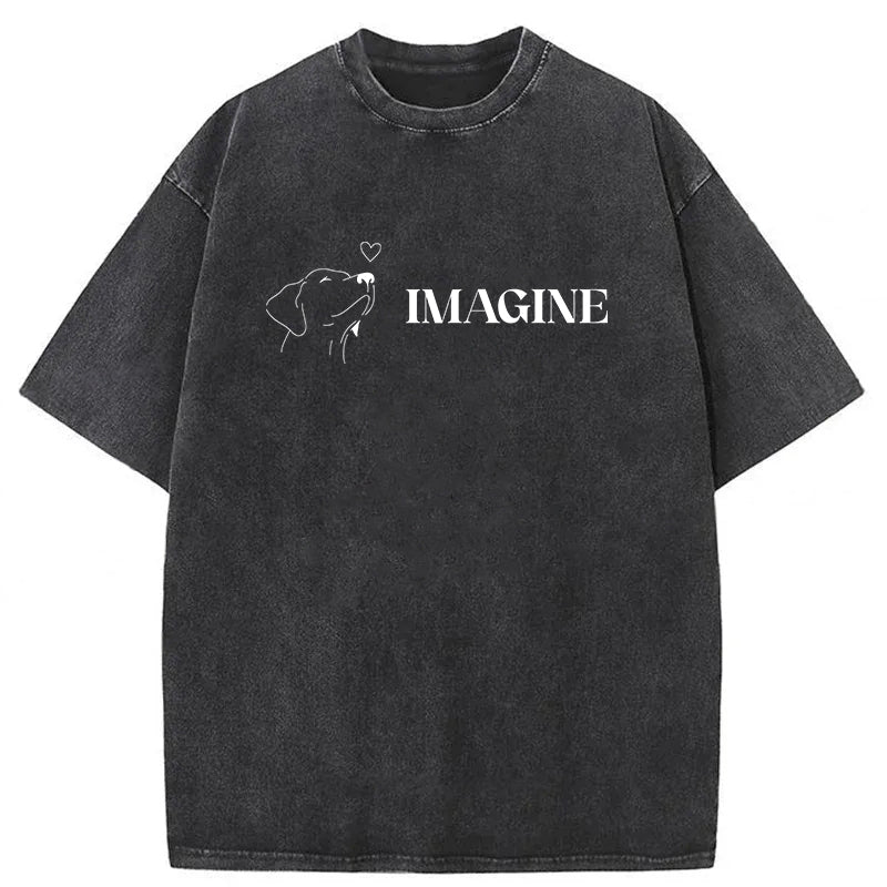 Imagine If We Loved Each Other Washed Unisex Tee