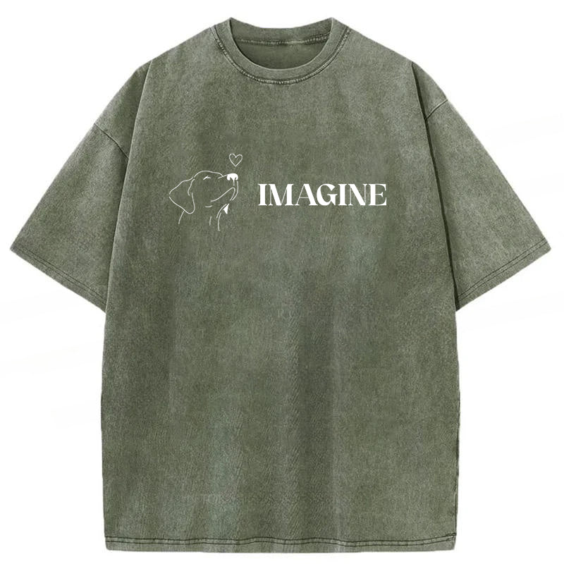 Imagine If We Loved Each Other Washed Unisex Tee