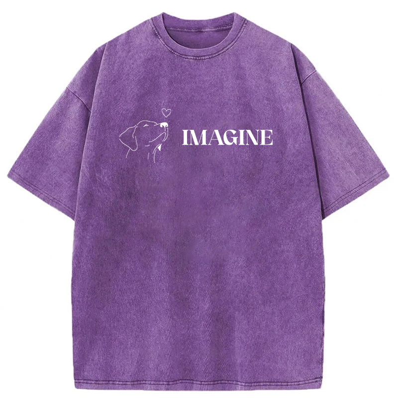 Imagine If We Loved Each Other Washed Unisex Tee