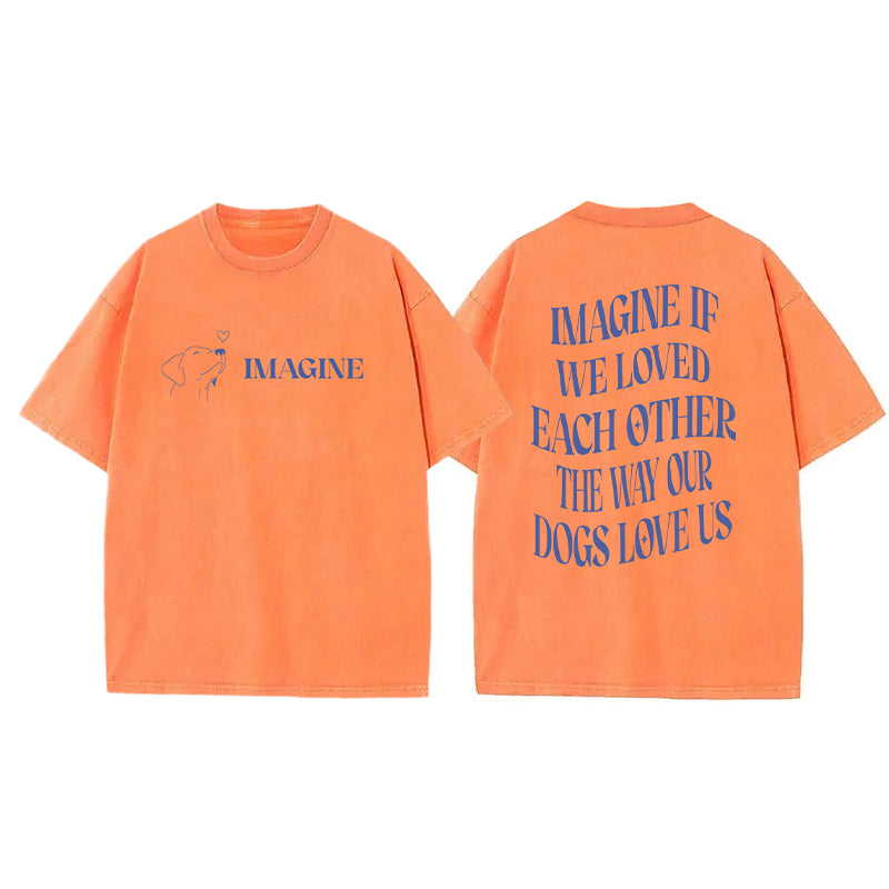 Imagine If We Loved Each Other Washed Unisex Tee