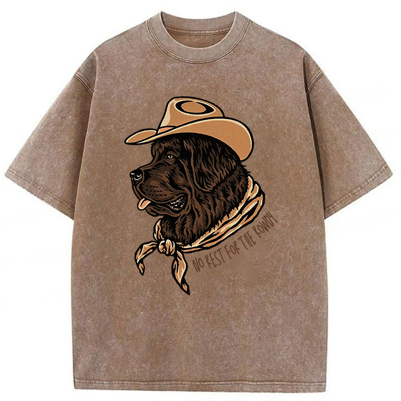 No Rest For The Rowdy Washed Unisex Tee