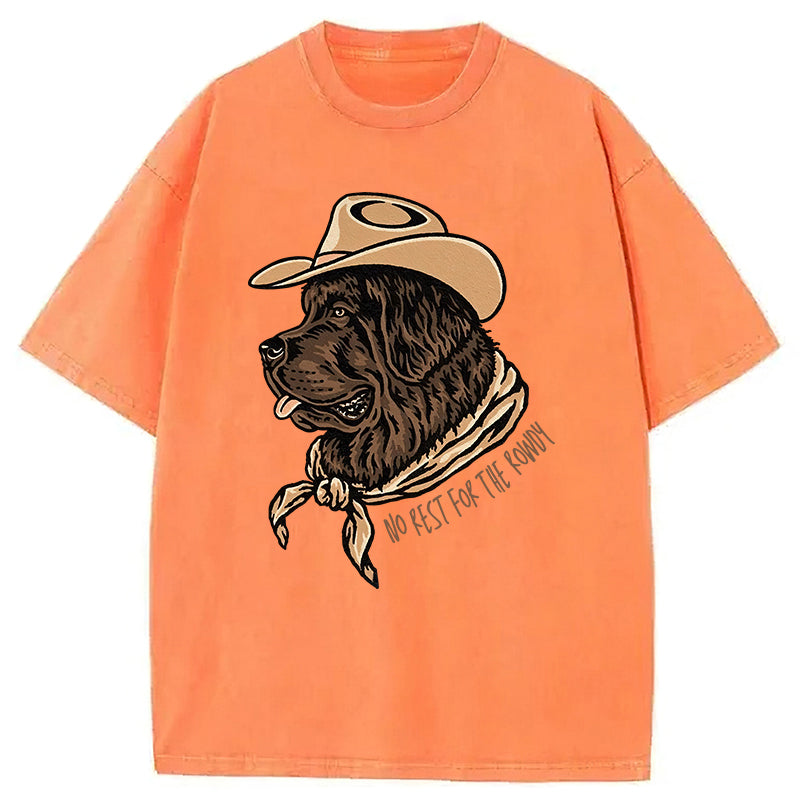 No Rest For The Rowdy Washed Unisex Tee