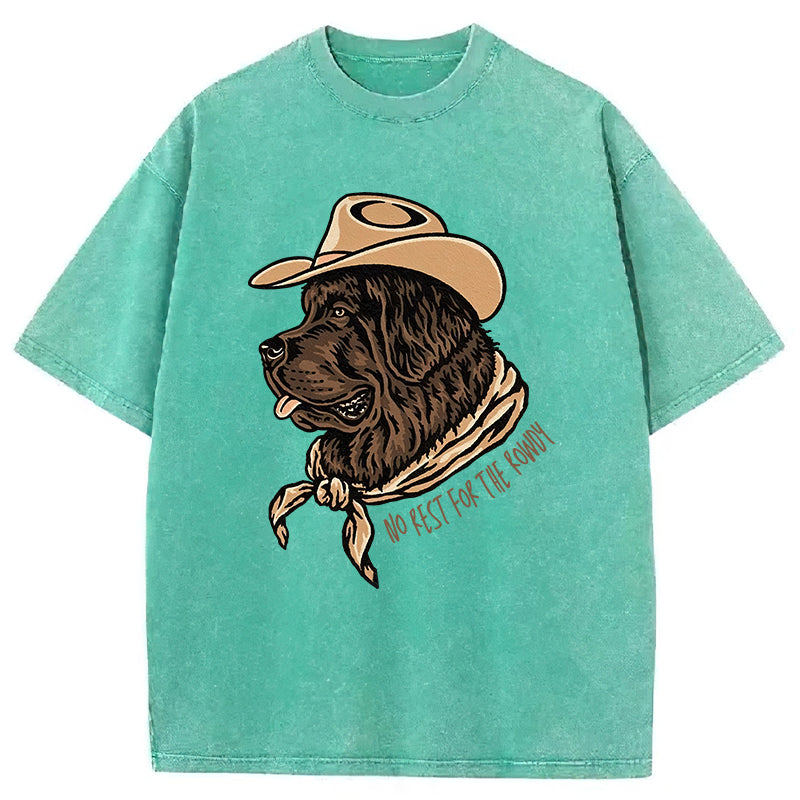 No Rest For The Rowdy Washed Unisex Tee