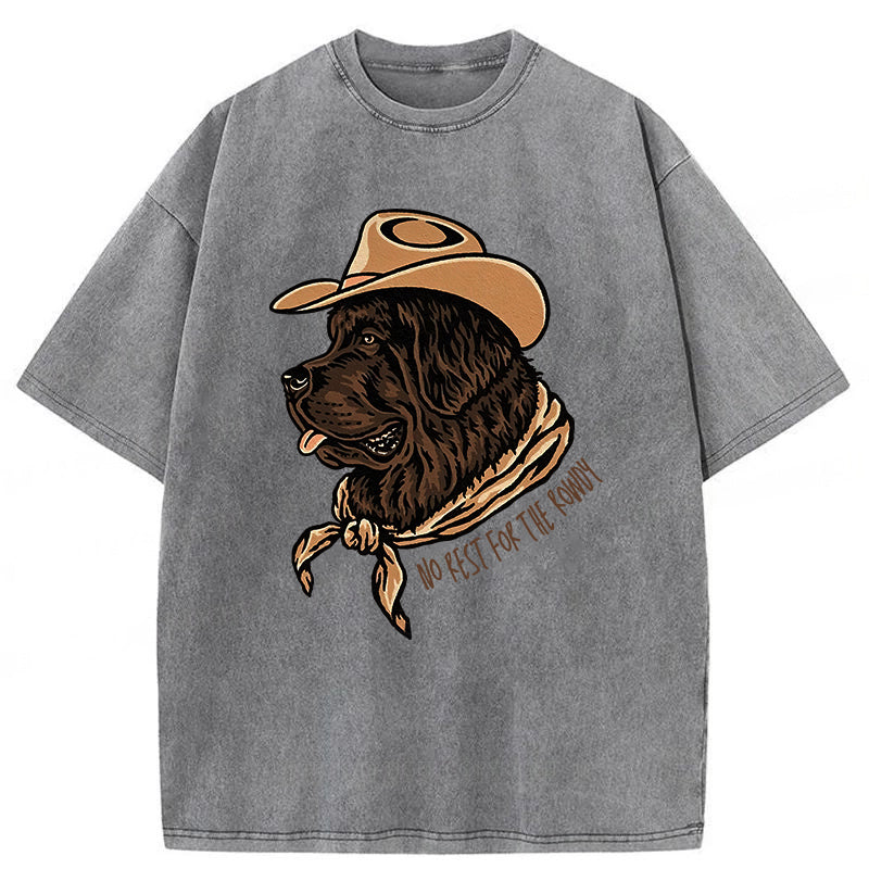 No Rest For The Rowdy Washed Unisex Tee