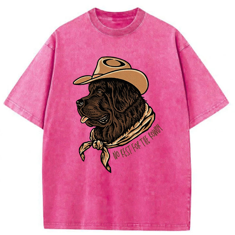 No Rest For The Rowdy Washed Unisex Tee