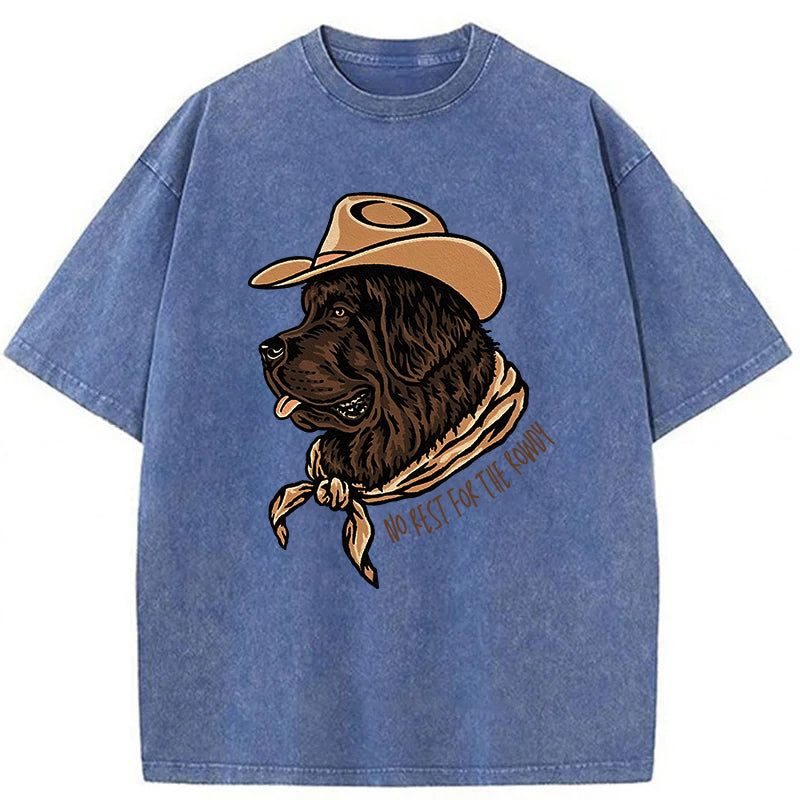 No Rest For The Rowdy Washed Unisex Tee