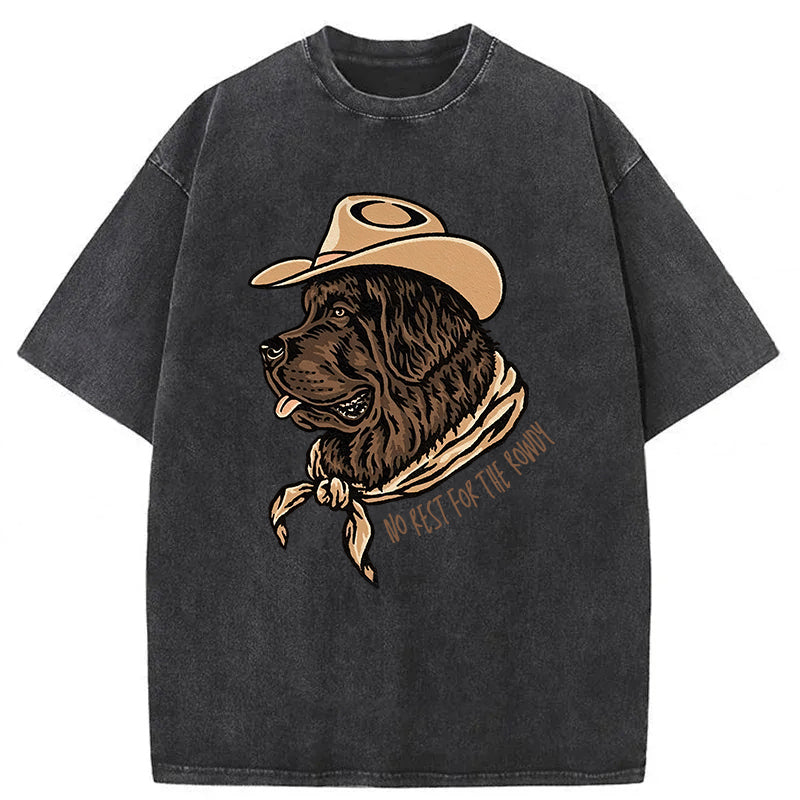 No Rest For The Rowdy Washed Unisex Tee